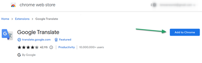 Install Google Translate in Chrome