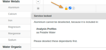 Analyses locked on Sample registration form in Bika Open Source LIMS