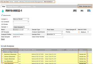 AR Sample Due View in Bika and Senaite LIMS