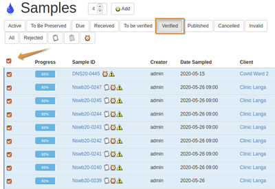 Publish Verified Analysis Requests in Bika and Senaite Open Source LIMS