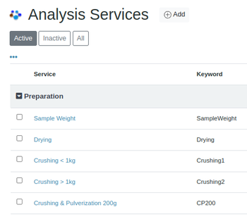 Preparation steps in Bika Open Source LIMS