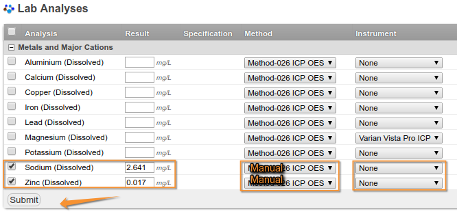 AR Submit results in Bika | Senaite Open Source LIMS