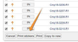 Print Sample barcode stickers from lists in Bika and Senaite open Source LIMS