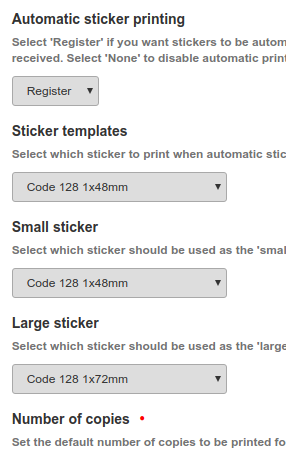 Sample label and barcode printing in Bika and Senaite Open Source LIMS