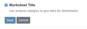 Enable Worksheet titles in Bika Open Source LIMS 