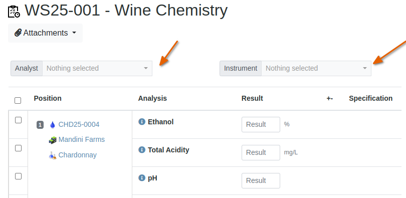 New Worksheet from Sample list in Bika Open Source LIMS