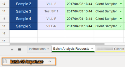 CSV Download confirmed in Google Chrome