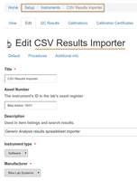 Bika Senaite CSV Importer Instrument