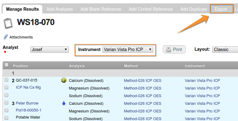 Export  Worksheets in Bika and Senaite Open Source LIMS