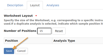 Set the number of Worksheet positions in Bika Open Source LIMS